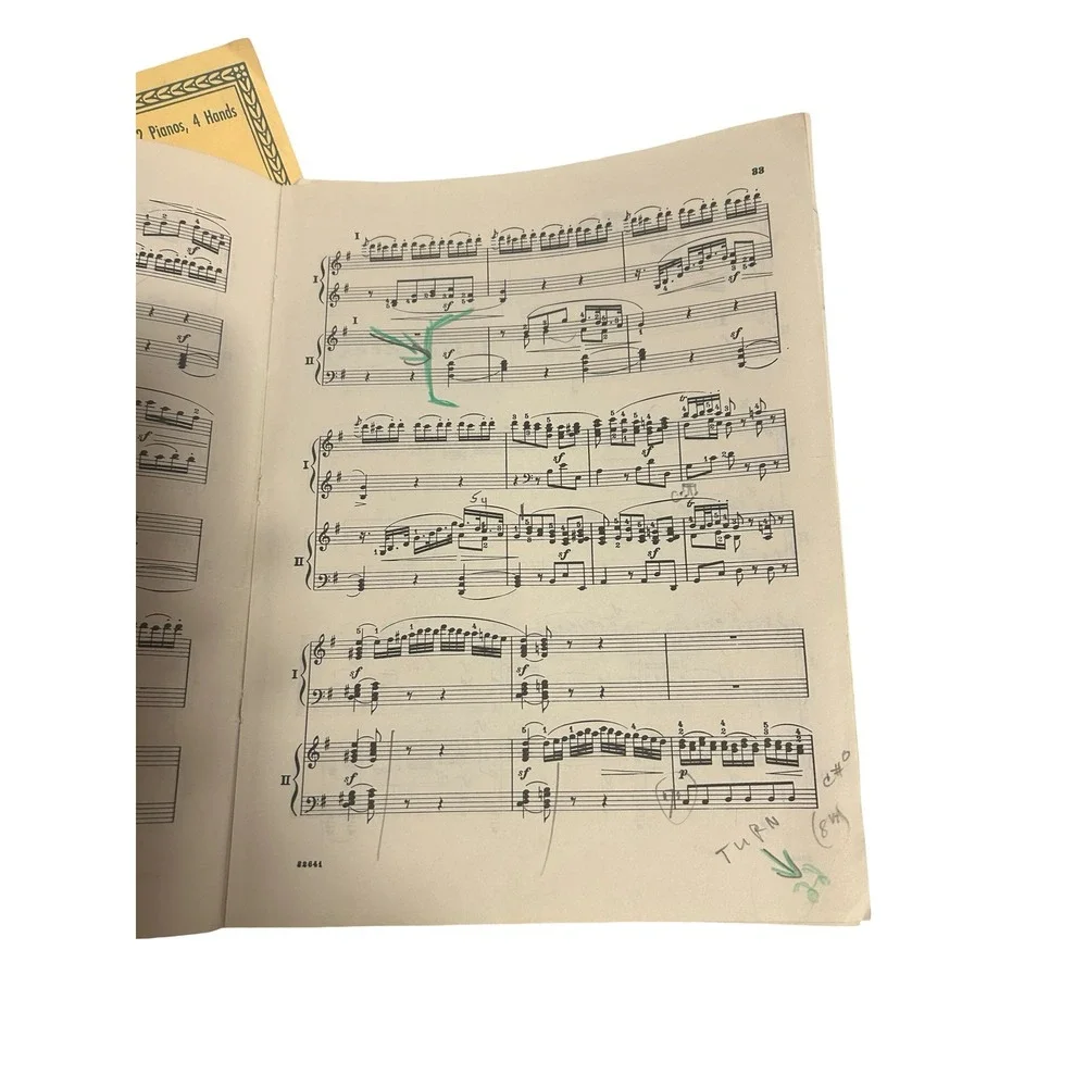 Vintage Schirmer Musical Classics Brahms Mozart Piano Scores Lot of 2